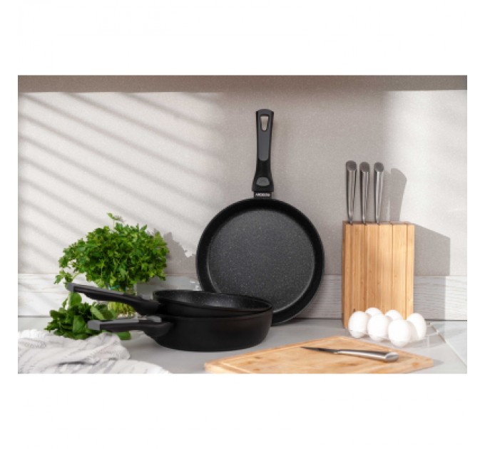 Ardesto Сковорода Ardesto Gemini Bari, 24см, алюміній, чорний (AR1224B)