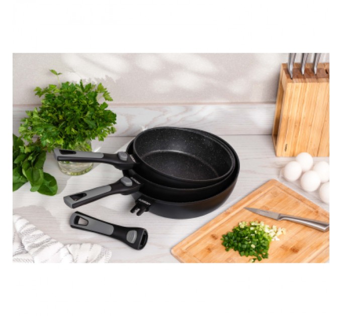 Ardesto Сковорода Ardesto Gemini Bari, 24см, алюміній, чорний (AR1224B)