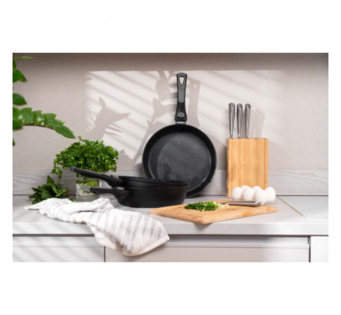 Ardesto Сковорода Ardesto Gemini Bari, 26см, алюміній, чорний (AR1226B)