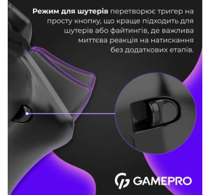 GamePro Геймпад GamePro GPS13B BT 5.3/USB/PC/iOS/Android/PS3/PS4 RGB Black (GPS13B)