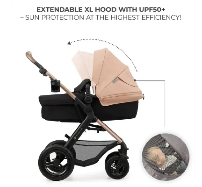 Kinderkraft Коляска Kinderkraft 3 в 1 Moov 2 Air Sand Beige (KSMOOV02BEG0000) (5902533925773)
