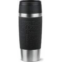 Термокружка Tefal Travel Mug Classic, 360мл, нержавіюча сталь, чорний (N2020210)
