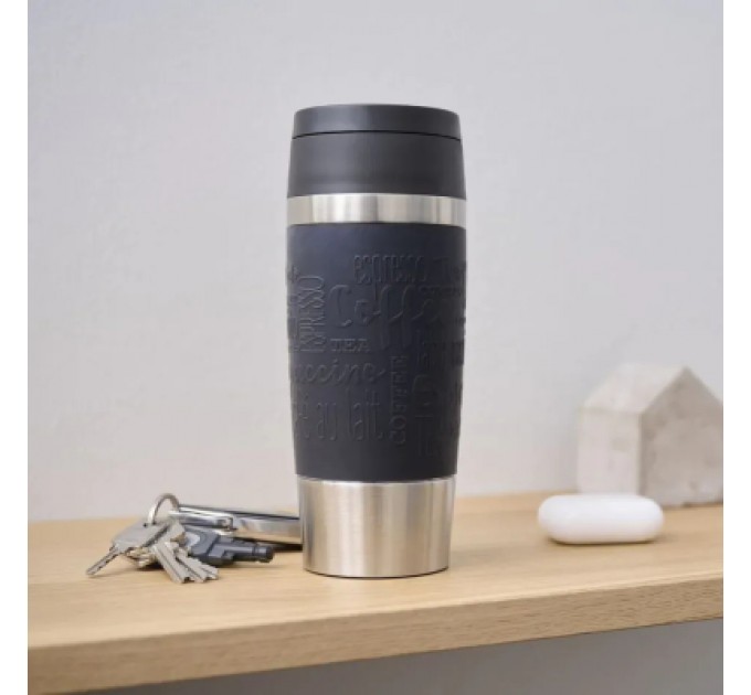 Tefal Термокружка Tefal Travel Mug Classic, 360мл, нержавіюча сталь, чорний (N2020210)