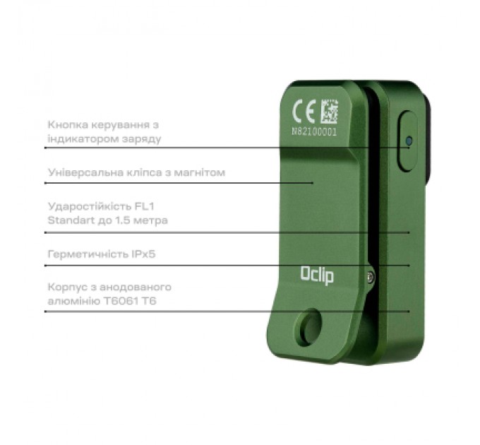 Olight Ліхтар Olight Oclip OD Green (0.0000.0857)