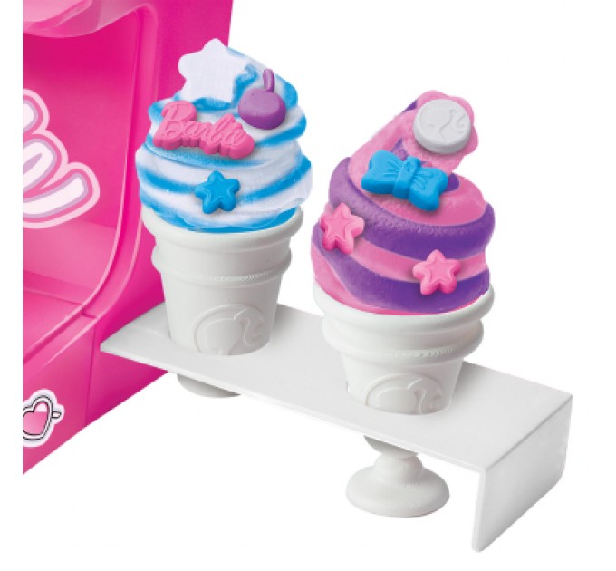 Cra-Z-Art Набір для творчості Cra-Z-Art Barbie Тісто для ліплення, Магазин морозива з формами, набір 8 од (34040CRA)