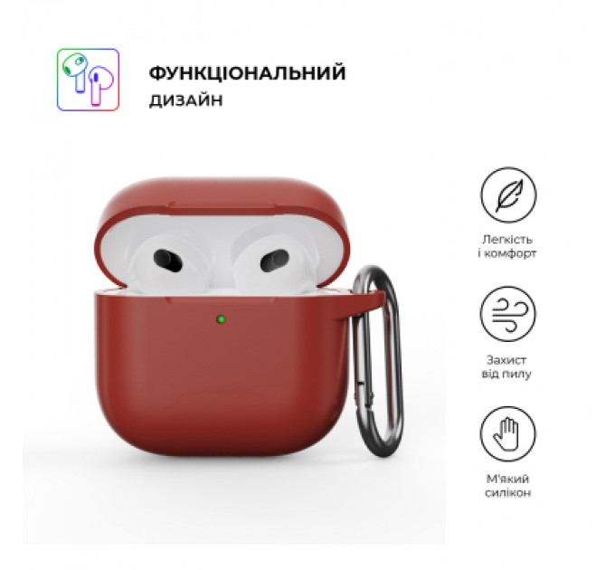 Armorstandart Чохол для навушників Armorstandart Hang Case для Apple AirPods 4 Scarlet (ARM81294)