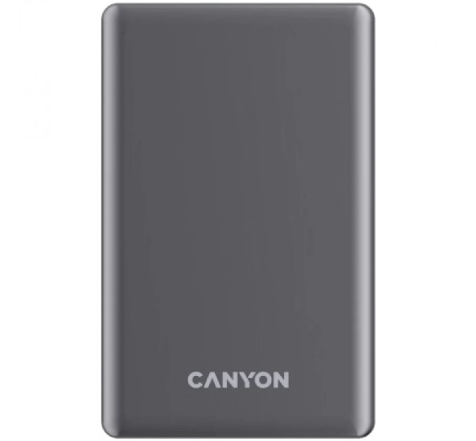 Canyon Батарея універсальна Canyon 5000mAh OnPower 505 slim Magsafe PD/20W Dark Grey (CNS-CPB505DG)