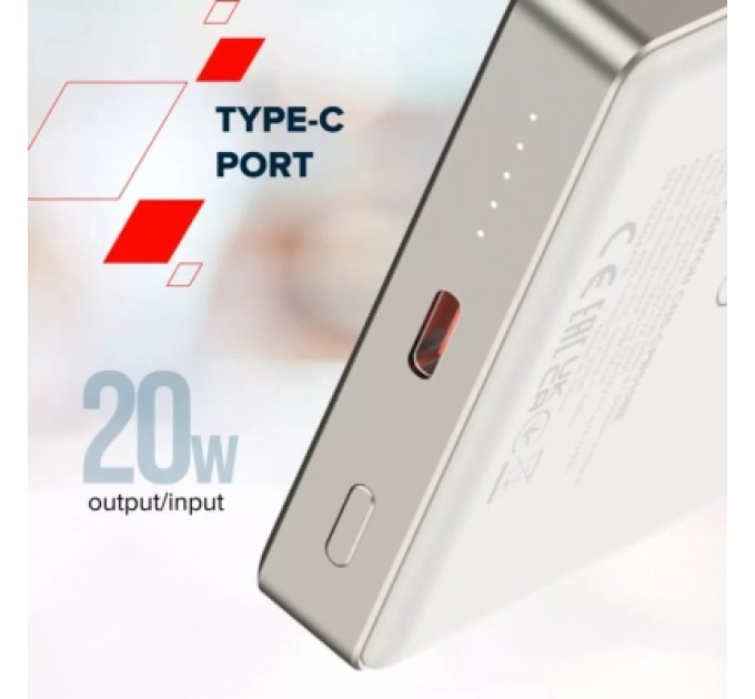 Canyon Батарея універсальна Canyon 10000mAh OnPower 510 slim Magsafe PD/20W Beige (CNS-CPB510BE)