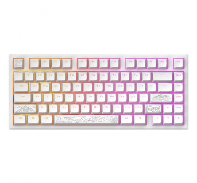 Dark Project Клавіатура Dark Project ALU81 Terra Nostra PBT RGB Mech G3MS Moonstone White (DPKB_NOSTRA_81_ANSI_WHITE_UA)
