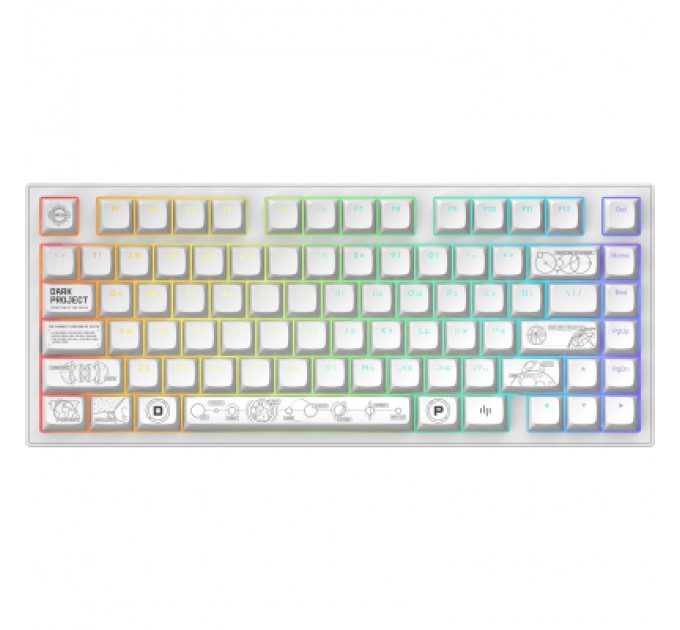 Dark Project Клавіатура Dark Project ALU81 Terra Nova PBT RGB Mech G3MS Moonstone White (DPKB_NOVA_81_ANSI_WHITE_UA)