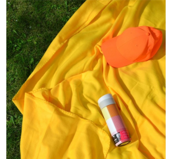 Bergamo Плед Bergamo флісовий Warm у чохлі 150 х 180 см Жовтий (202311pl-05)