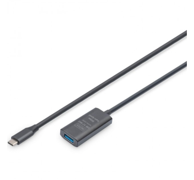 Digitus Дата кабель USB-С Male to USB-A Female 5.0m USB3.2 Gen1 Active 5G Digitus (DA-73110)
