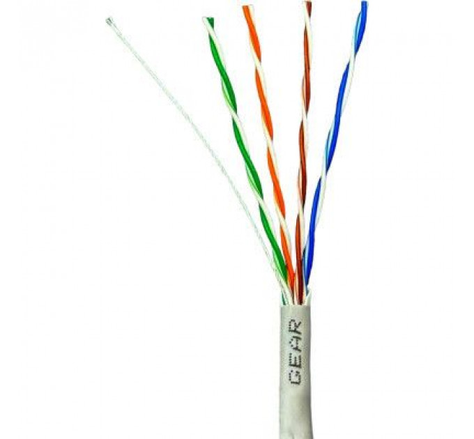 Кабель мережевий GEAR UTP 305м, cat.6, CU, 4*2*0,51, Reelex, indoor (GEC-UTPC6CUR051305)
