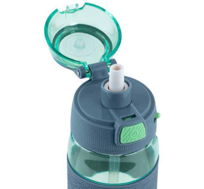Kite Поїльник-непроливайка Kite 600 мл, зелено-сіра (K24-1201-2)