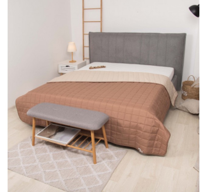 Viluta Покривало Viluta стьобане двустороннє Дует Капучино 210х240 (duet_kapucino_210x240)