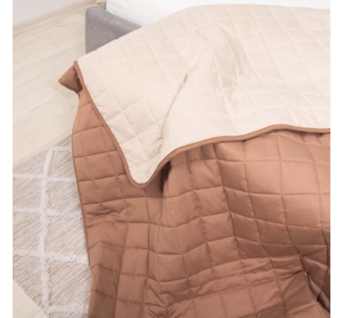 Viluta Покривало Viluta стьобане двустороннє Дует Капучино 210х240 (duet_kapucino_210x240)