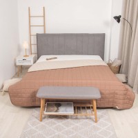 Покривало Viluta стьобане двустороннє Дует Капучино 210х240 (duet_kapucino_210x240)