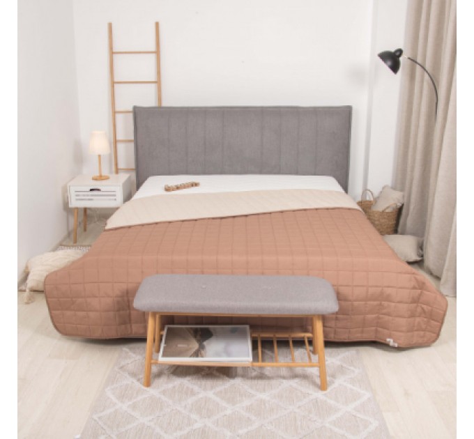 Viluta Покривало Viluta стьобане двустороннє Дует Капучино 210х240 (duet_kapucino_210x240)