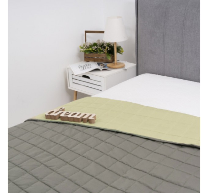 Viluta Покривало Viluta стьобане двустороннє Дует Хакі 210х240 (duet_xaki_210x240)