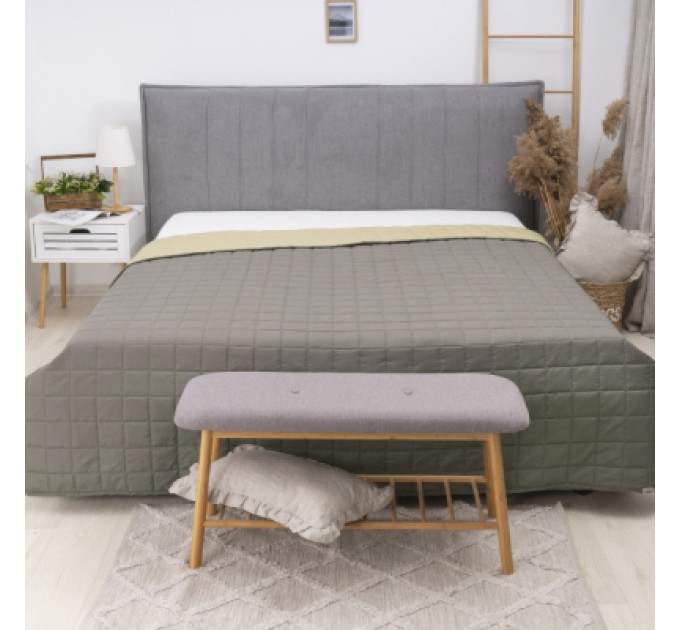 Viluta Покривало Viluta стьобане двустороннє Дует Хакі 210х240 (duet_xaki_210x240)