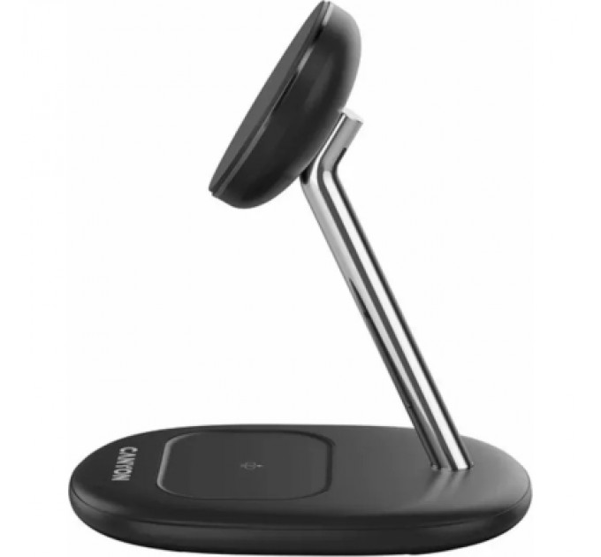 Canyon Зарядний пристрій Canyon wireless charger WCS-205 15W Qi2 2in1 Black (CNS-WCS205B)