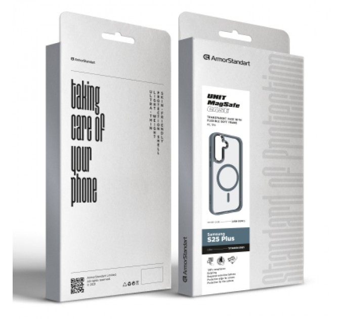 Armorstandart Чохол до мобільного телефона Armorstandart Unit MagSafe Samsung S25 Plus Titanium Grey (ARM83091)
