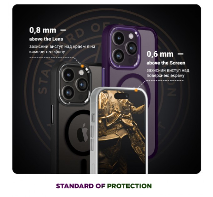 Armorstandart Чохол до мобільного телефона Armorstandart Unit MagSafe Samsung S25 Ultra Matte Clear Silver (ARM82266)