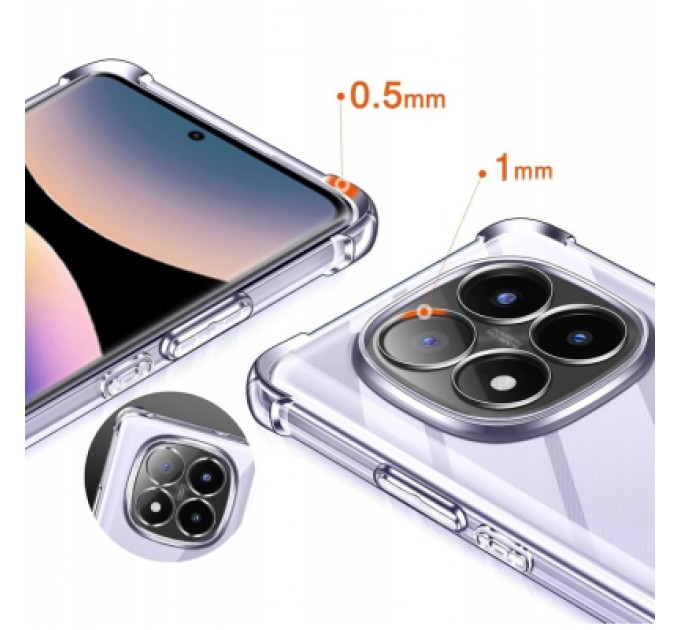 BeCover Чохол до мобільного телефона BeCover Anti-Shock Xiaomi Redmi Note 14 Pro 4G Clear (713036)