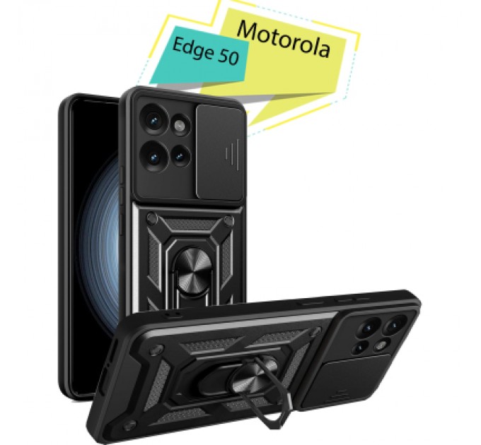 BeCover Чохол до мобільного телефона BeCover Military Motorola Edge 50 Black (713050)