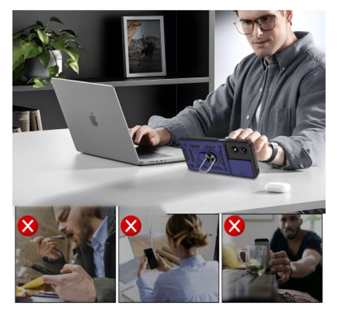 BeCover Чохол до мобільного телефона BeCover Military Motorola Moto G04/G04s Blue (713063)