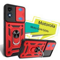 Чохол до мобільного телефона BeCover Military Motorola Moto G04/G04s Red (713065)