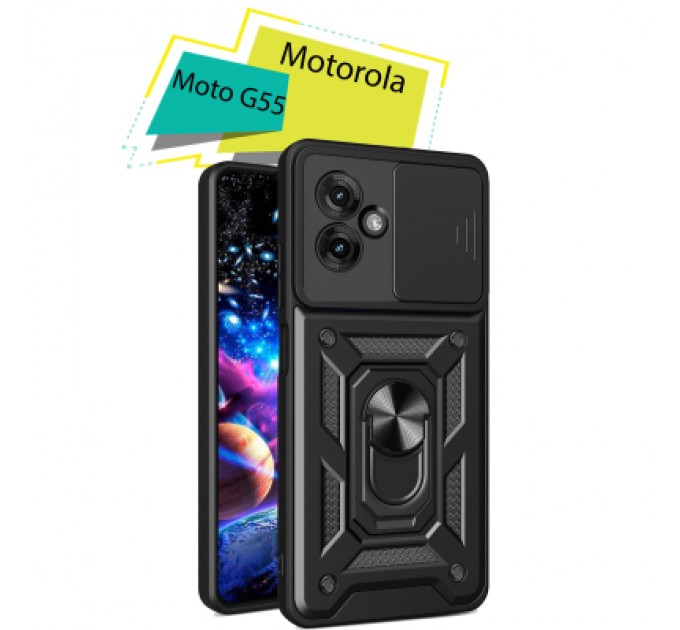 BeCover Чохол до мобільного телефона BeCover Military Motorola Moto G55 Black (713056)