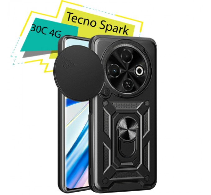 BeCover Чохол до мобільного телефона BeCover Military Tecno Spark 30C 4G Black (713074)