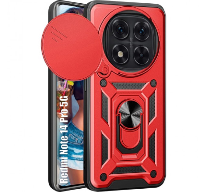 BeCover Чохол до мобільного телефона BeCover Military Xiaomi Redmi Note 14 Pro 5G Red (713096)