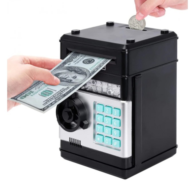 UFT Інтерактивна іграшка UFT сейф-скарбничка музична з електронним купюроприймачем Cashbox Black (UFTCashboxBlack)
