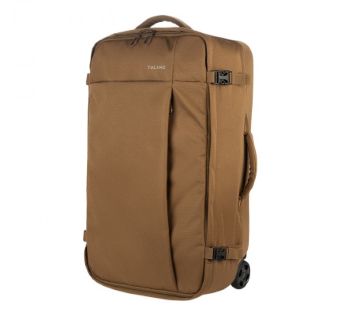 Tucano Дорожня сумка Tucano Tugo Trolley на 2-х колесах M 45 л коричнева (BTRTUG-M-MC)