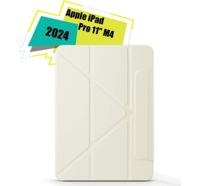 BeCover Чохол до планшета BeCover Ultra Slim Origami Magnetic Apple iPad Pro 11" M4 2024 Beige (712961)