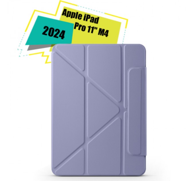 BeCover Чохол до планшета BeCover Ultra Slim Origami Magnetic Apple iPad Pro 11" M4 2024 Deep Purple (712963)