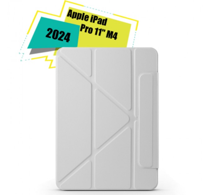 BeCover Чохол до планшета BeCover Ultra Slim Origami Magnetic Apple iPad Pro 11" M4 2024 Gray (712962)