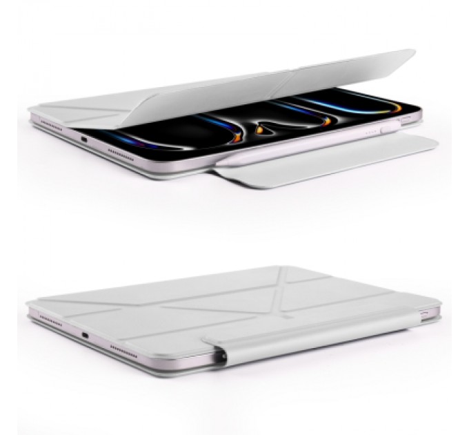BeCover Чохол до планшета BeCover Ultra Slim Origami Magnetic Apple iPad Pro 11" M4 2024 Gray (712962)