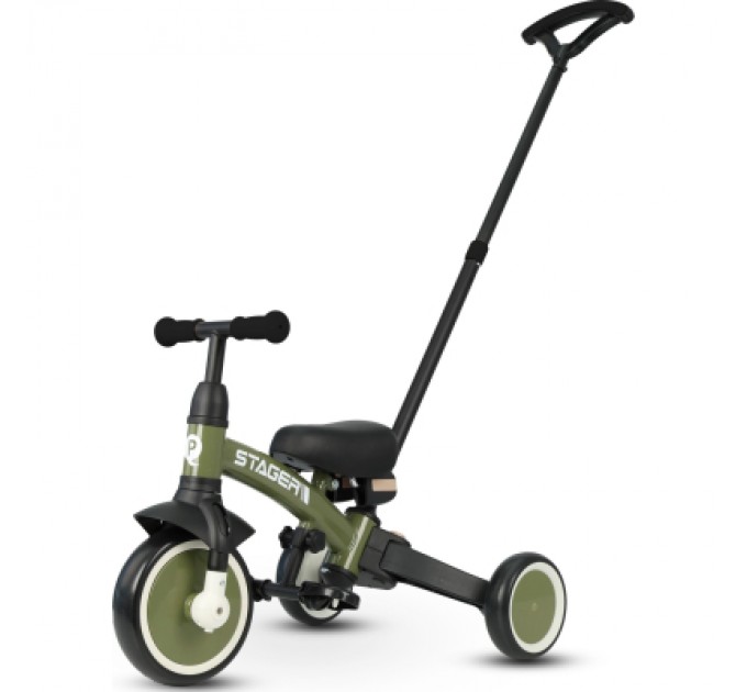 QPlay Дитячий велосипед QPlay Stager 3 в 1 з ручкою, біговел, Dark Green (T80STAGERDarkGreen)