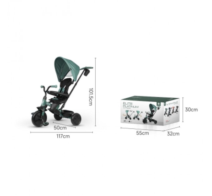 QPlay Дитячий велосипед QPlay Elite Platinum Green (T10-ZElitePlatinumGreen)