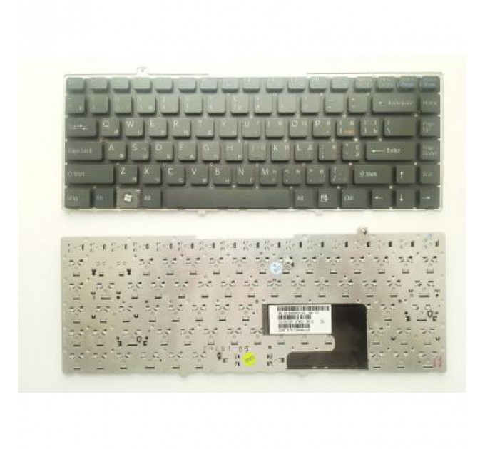 Клавіатура ноутбука Sony VGN-FW series черная без рамки UA (A43253)