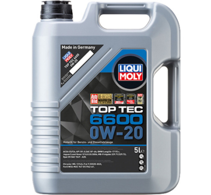 Liqui Moly Моторна олива Liqui Moly Top Tec 6600 0W-20 5л. (21411)