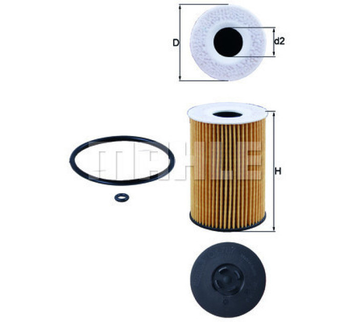 Mahle Фільтр масляний Mahle OX787D