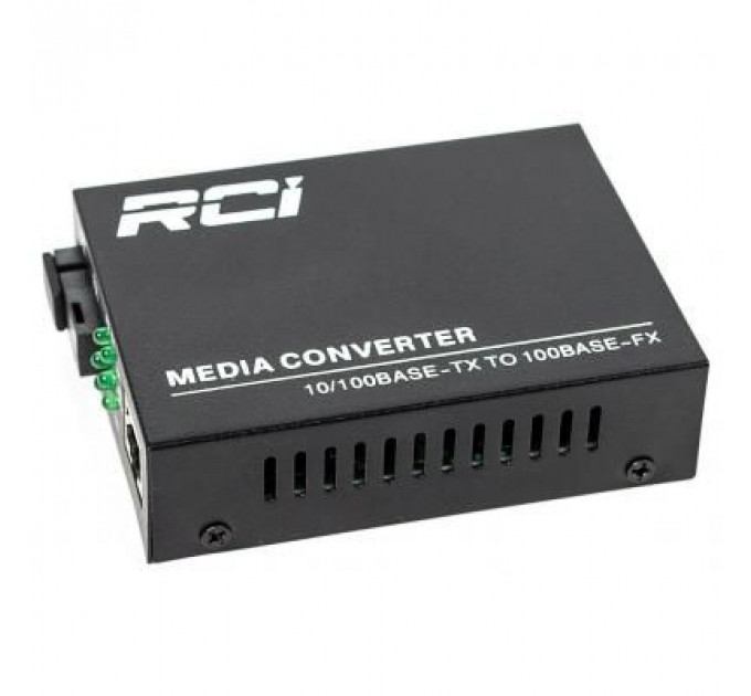 Медіаконвертер RCI 100M, 20km, SC, RJ45, Tx 1310nm, standart size metal case (RCI902W-FE-20-T)