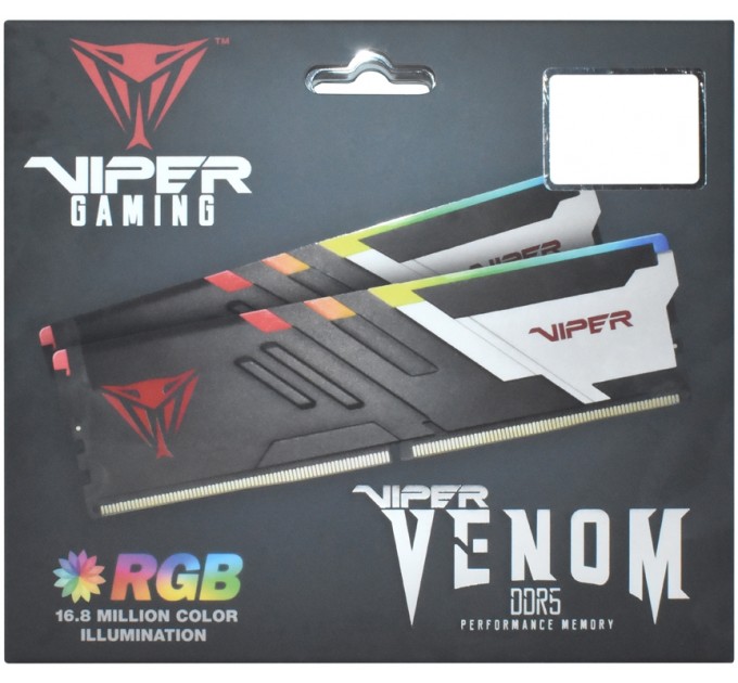 Patriot Модуль пам`яті DDR5 2x16GB/7400 Patriot Viper Venom RGB (PVVR532G740C36K)