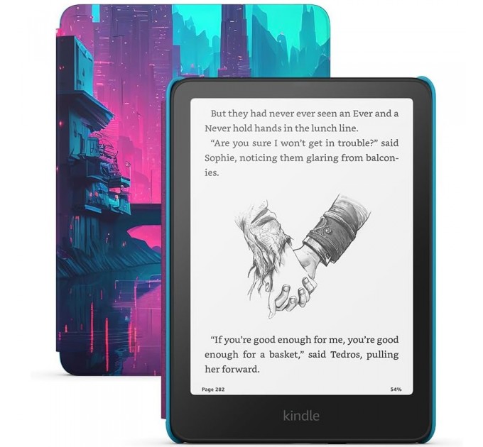 Amazon_ Електронна книга Amazon Kindle Paperwhite Kids (12th Gen) 16GB Black with Cyber City Cover_JP