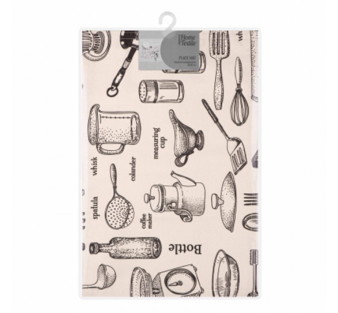 Ardesto Килимок сервірувальний Ardesto Kitchen 30 х 45 см, 90% поліестер, 10% бавовна (ART06KN)