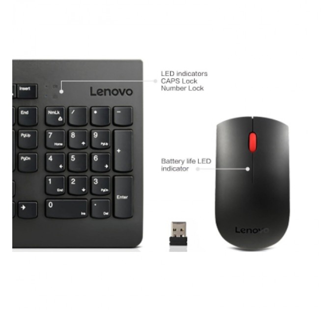 Lenovo Комплект Lenovo Essential Wireless Combo Gen2 Black (4X31N50709)